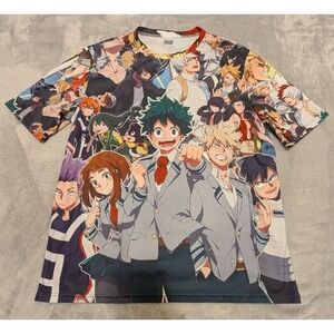 My Hero Academia All Might Deku Bakugo T Shirt Anime Manga Graphic Print 4XL